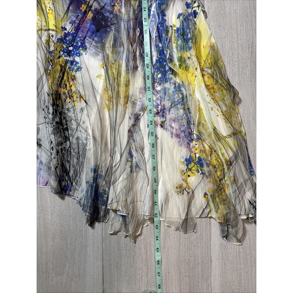 Designer KOMAROV XS asymmetrical flowy dress spring wear - Picture 11 of 12